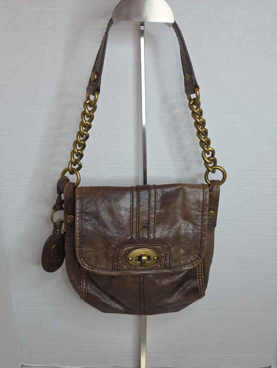 Fossil Handbags - Vintage Fossil Brown Leather Shoulder Bag